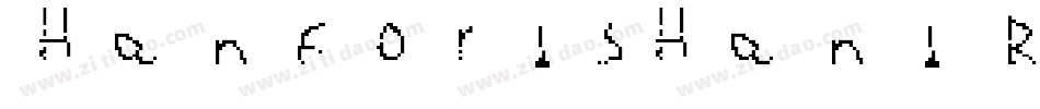 HanfordsHand Regular字体转换